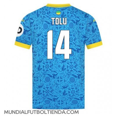 Camiseta Wolves Tolu Arokodare #14 Tercera Equipación Replica 2025-26 mangas cortas Camiseta Wolves Tolu Arokodare #14 Tercera Equipación Replica 2025-26 mangas cortas